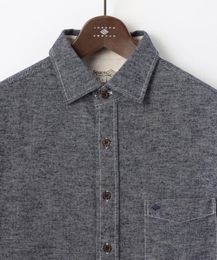 JOSEPH ABBOUD MOUNTAIN 【SPACE／UNISEX】OGスラブシャンブレー シャツ サックスブルー系