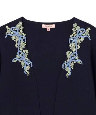 TOCCA 【キャンセル分販売！】【洗える】FLORAL MELODY ボレロ ネイビー系