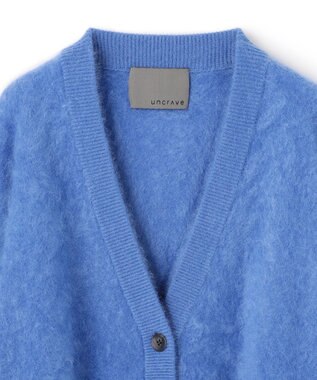 uncrave カシミヤファーニット カーディガン ライトブルー