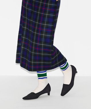 steppi 【洗える/撥水】スクエアトゥ パンプス ブラック