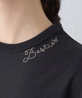 earth music&ecology アソートグラフィックルーズＴｅｅ Black