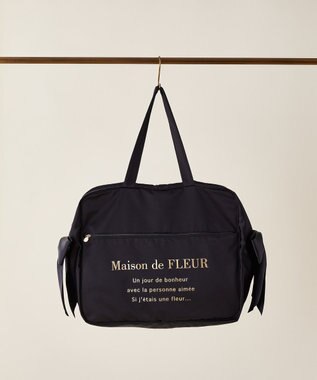 Maison de FLEUR サテンキャリーオンバッグ