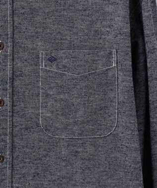 JOSEPH ABBOUD MOUNTAIN 【SPACE／UNISEX】OGスラブシャンブレー シャツ サックスブルー系