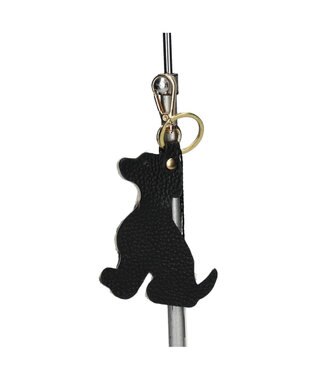 INTER-CHAUSSURES 【ANDREA CARDONE】イヌ型レザーキーチャーム マルチ