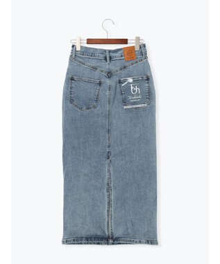 Te chichi デニムトラペーズスカート サックスブルー