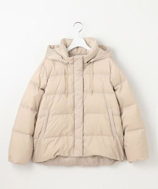 23区 L 【洗える/撥水加工】シレータフタ コンパクト ダウンコート ベージュ系
