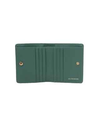 CLATHAS ペルル 外ボックス二つ折り財布 グリーン