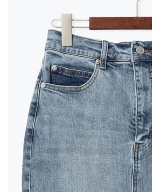 Te chichi デニムトラペーズスカート サックスブルー