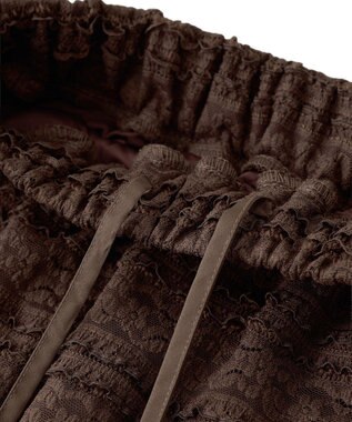 Green Parks ・ＳＵＧＡＲ　ＳＰＯＯＮ　レースフリルナロースカート Brown