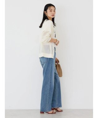 AMERICAN HOLIC メッシュＶネックニットカーディガン Off White