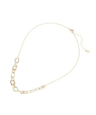 YECCA VECCA デザインチェーンショートネックレス Gold