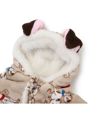 PET PARADISE ディズニー 101匹わんちゃん 着る毛布 《風船柄》 小型犬 ベージュ