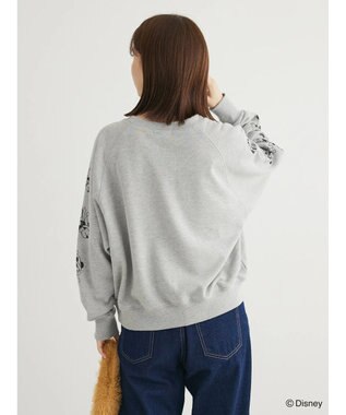 Green Parks Ｄｉｓｎｅｙ／裏毛袖プリントスウェットII Gray Mixture