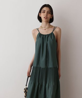 GRACE CONTINENTAL ブライトキャミワンピース グリーン