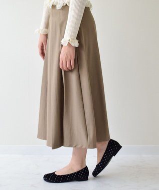 Bridget Birkin 【Bridget Birkin】オブリークバレエシューズ ブラック雑材