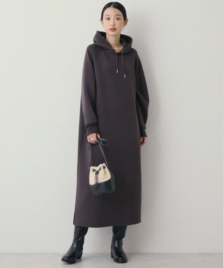 AMERICAN HOLIC ダンボールフーディーワンピース Dark Brown