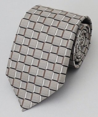 GOTAIRIKU別注【日本製】シルク ネクタイ_チェック織り