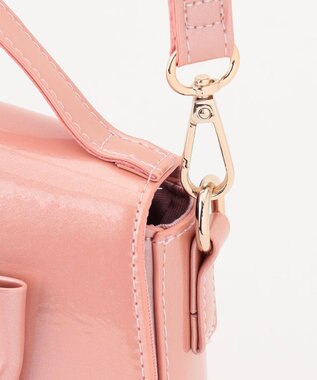 ANY KIDS リボン 合皮 2WAY バッグ ピンク