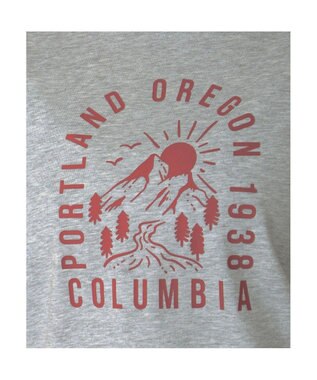 Columbia Columbia/ ウィメンズヤハラフォレストショートスリーブTシャツ /コロンビア Columbia Grey Heather、Mountain Graphic