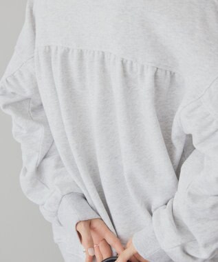 AMERICAN HOLIC バックギャザー裏毛プルオーバー Gray Mixture