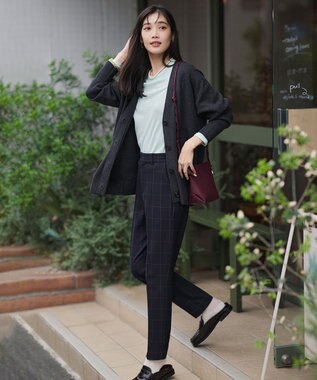 UNFILO L コットンカシミヤ クルーネックカットソー ミント