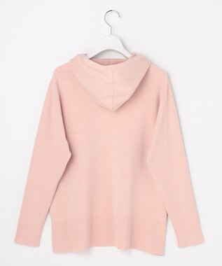 J.PRESS LADIES S Smooth ニット パーカー ピンク系