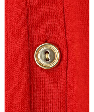 Green Parks ゴールド釦ニットカーディガン Red