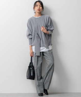 23区 【洗える】ピュアカシミヤ アームウォーマー グレー系