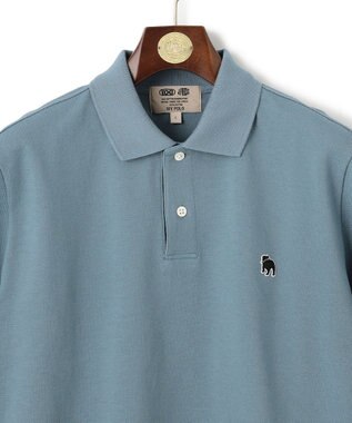 J.PRESS MEN 気品と愛嬌のバランスが抜群！【J.PRESS人気NO1ポロシャツ】 バックブルカノコレジメン ポロシャツ サックスブルー系