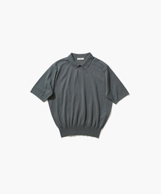 ATON RECYCLED FRESCA | ポロ ニット DARK GREEN