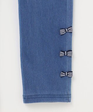 ANY KIDS カット デニム パンツ ブルー