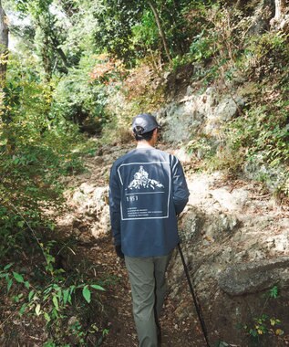 SHARE PARK MENS 【UVカット・吸水速乾・ストレッチ・軽量 】ＺＩＰポケットＴシャツ（L・XLサイズ） ネイビー系