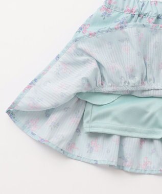 ANY KIDS フラワー×リボン スカパン ミント