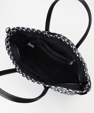 Y'SACCS キュービックモノグラム　2WAYトート　Mサイズ ブラック