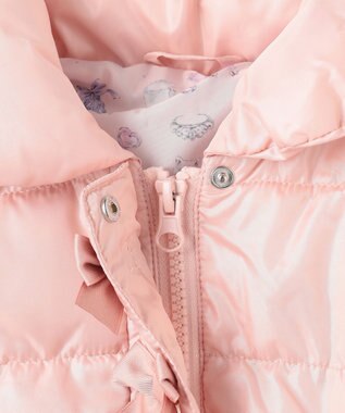 ANY KIDS 【フード取り外し/洗濯機可能】Aラインコート ピンク