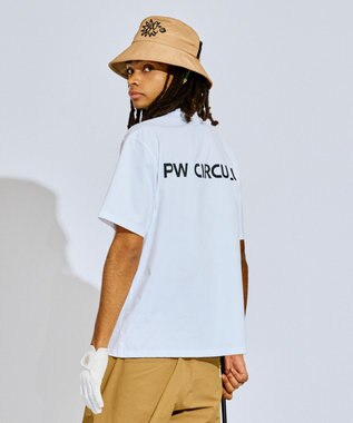 PW CIRCULUS 【吸水速乾 / UV遮蔽率99% UVカット / ストレッチ】【MEN】アニマルグラフィックモックT ゴルフ ホワイト系