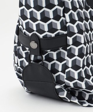 Y'SACCS キュービックモノグラム　2WAYトート　Mサイズ ブラック