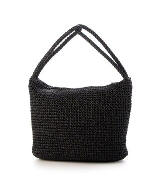 UNBILLION カシュカシュ cachecache / 2wayハンドルメタリックコード編みトートバッグ ブラック