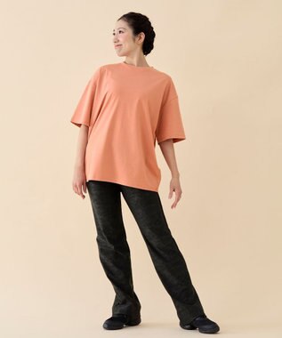 Chacott カモフラブーツカットパンツ ブラック