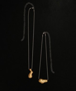 simoe Kira Necklace L / 02 シルバー×ゴールド