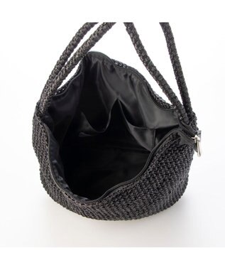 UNBILLION カシュカシュ cachecache / 2wayハンドルメタリックコード編みトートバッグ ブラック