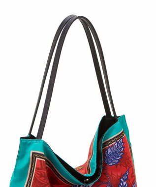 TOPKAPI 【MIHO MURAKAMI × TREASURE TOPKAPI コラボ】 サテン トートバッグ マリーゴールド