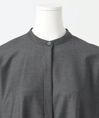 23区 S 【R(アール)】ウールトロストレッチ 長袖ワンピース グレー系