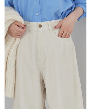 AMERICAN HOLIC コーデュロイコクーンパンツ Ivory