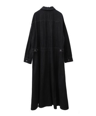 Green Parks ■ＥＳＣＡＲ　デニムロングジャケットワンピース Black