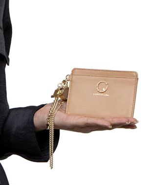 LANVIN en Bleu ルナ リール付きパスケース ベージュ