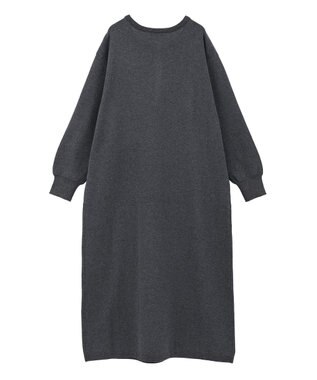 earth music&ecology ソウバリヘンリーニットワンピース Charcoal Gray