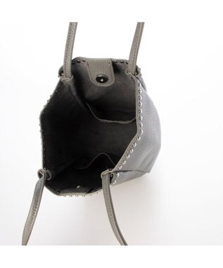 UNBILLION カシュカシュ cachecache / スタッズ付き縦型トートバッグ GY