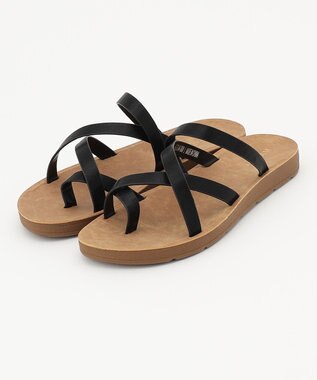 ANY フラット サンダル ブラック系