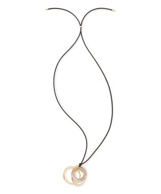 23区 【先行予約】リングシェル ネックレス ダークブラウン系